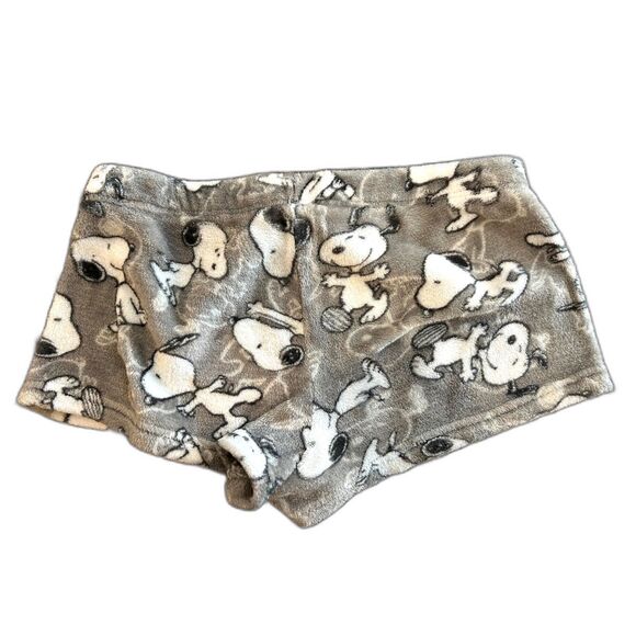 Peanuts Snoopy Fleece Shorts - Size Large - Picture 2 of 3